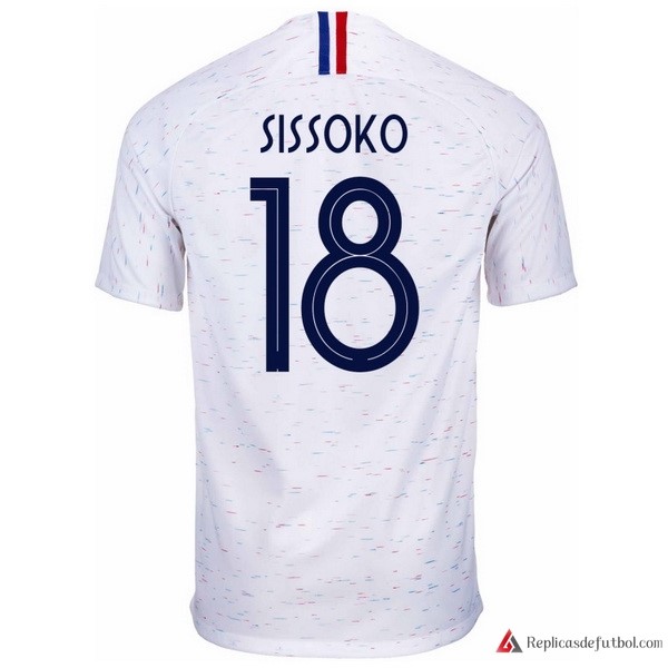 Camiseta Seleccion Francia Segunda equipación Sissoko 2018 Blanco